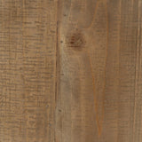 Centre Table Black Natural Iron MDF Wood 80 x 80 x 38,5 cm-4