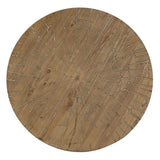 Centre Table Black Natural Iron MDF Wood 80 x 80 x 38,5 cm-1