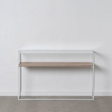 Console White Natural Crystal Iron MDF Wood 120 x 30 x 75 cm-7