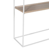 Console White Natural Crystal Iron MDF Wood 120 x 30 x 75 cm-2