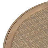 Centre Table Beige Iron Rattan 70 x 70 x 39,5 cm-5