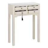 Console White Fir wood MDF Wood 63 x 26 x 85 cm-5