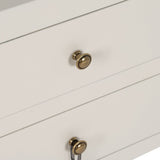 Console White Fir wood MDF Wood 63 x 26 x 85 cm-2