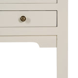 Console White Fir wood MDF Wood 85 x 26 x 85 cm-2