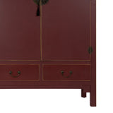 Cupboard ORIENTE Terracotta colour 100 x 45 x 160 cm-5
