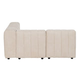 Sofa Beige Polyester Iron 150 x 100 x 66 cm-4