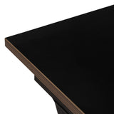 Desk MDF Wood Black Natural 120 x 60 x 75 cm-5