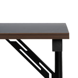 Desk MDF Wood Black Natural 120 x 60 x 75 cm-3