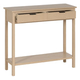 Console Natural Pine MDF Wood 90 x 30 x 81 cm-7