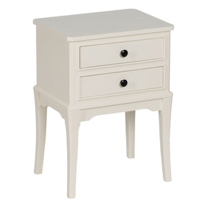 Nightstand White Pine MDF Wood 43 X 33 X 60 CM-0