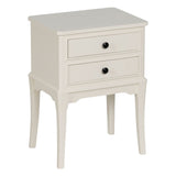 Nightstand White Pine MDF Wood 43 X 33 X 60 CM-0