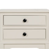 Nightstand White Pine MDF Wood 43 X 33 X 60 CM-6