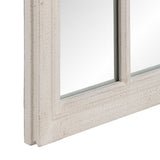 Wall mirror White Crystal Paolownia wood Vertical Window 80 x 3,5 x 120 cm-3