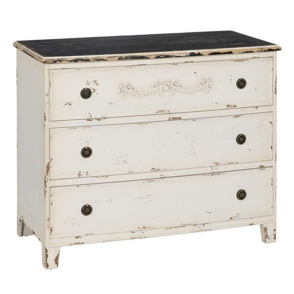 Chest of drawers White Fir wood MDF Wood 105 x 50 x 87,5 cm-0