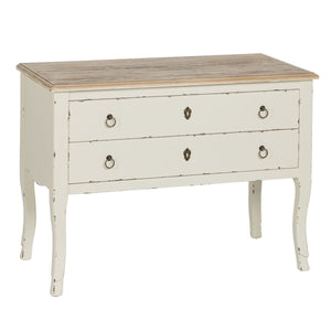 Console White Natural Fir wood MDF Wood 104 x 50 x 78 cm-0