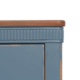 Chest of drawers Blue Natural Fir wood MDF Wood 115 x 45 x 90 cm-5