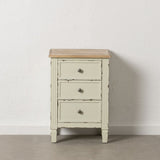 Nightstand Beige Natural Fir wood DMF 45 x 35 x 65 cm-8