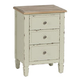 Nightstand Beige Natural Fir wood DMF 45 x 35 x 65 cm-0