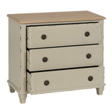 Chest of drawers Cream Natural Fir wood MDF Wood 80 x 38 x 73 cm-7