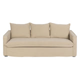 3-Seater Sofa Beige 220 x 95 x 90 cm-7
