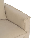 3-Seater Sofa Beige 220 x 95 x 90 cm-1