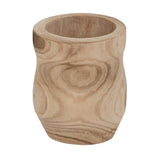 Set of Planters Natural Paolownia wood 44 x 44 x 46 cm (3 Units)-6