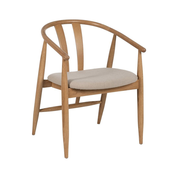 Dining Chair Beige Natural 56,5 x 57 x 76,5 cm-0