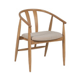 Dining Chair Beige Natural 56,5 x 57 x 76,5 cm-0