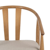 Dining Chair Beige Natural 56,5 x 57 x 76,5 cm-6