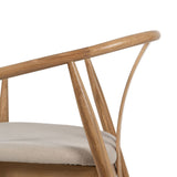 Dining Chair Beige Natural 56,5 x 57 x 76,5 cm-5