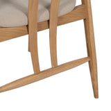 Dining Chair Beige Natural 56,5 x 57 x 76,5 cm-1