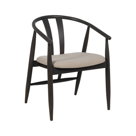 Dining Chair Black Beige 56,5 x 57 x 76 cm-0