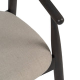 Dining Chair Black Beige 56,5 x 57 x 76 cm-3
