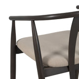 Dining Chair Black Beige 56,5 x 57 x 76 cm-2
