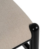 Dining Chair Black Beige 53 x 55 x 80 cm-2