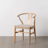 Dining Chair Beige Natural 53 x 55 x 80 cm-9