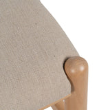 Dining Chair Beige Natural 53 x 55 x 80 cm-2