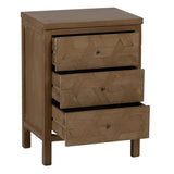 Nightstand BRAYAN Natural Paolownia wood 48 x 35 x 66 cm-7