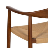 Dining Chair Brown Natural 42,7 x 54,8 x 77,5 cm-1