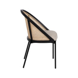 Dining Chair Black Natural 54 x 49 x 82,3 cm-8