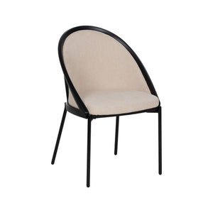 Dining Chair Black Beige 54 x 47,5 x 82,3 cm-0