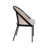 Dining Chair Black Beige 54 x 47,5 x 82,3 cm-8