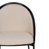 Dining Chair Black Beige 54 x 47,5 x 82,3 cm-6