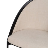 Dining Chair Black Beige 54 x 47,5 x 82,3 cm-5