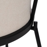 Dining Chair Black Beige 54 x 47,5 x 82,3 cm-1