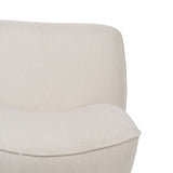 Armchair White MDF Wood Foam 100 % polyester 71 x 81 x 66 cm-6