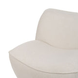 Armchair White MDF Wood Foam 100 % polyester 71 x 81 x 66 cm-5