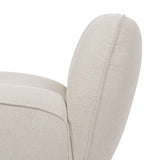 Armchair White MDF Wood Foam 100 % polyester 71 x 81 x 66 cm-4