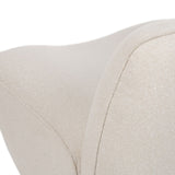 Armchair White MDF Wood Foam 100 % polyester 71 x 81 x 66 cm-1