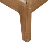 Nightstand GEREL Natural Fir wood MDF Wood Natural Fibre 46 x 37 x 76 cm-1